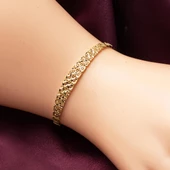 Taşsız 14 Ayar Altın Düğün Takı Seti - 3