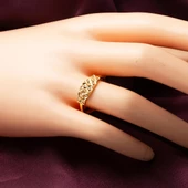 Taşsız 14 Ayar Altın Düğün Takı Seti - 5