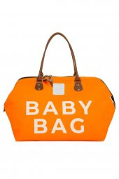 Bagmori Turuncu Baby Bag Baskılı Bebek Bakım Çantası - 1
