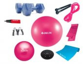 Delta 65 cm Fuşya Pilates Topu Ultra Pilates Seti - UPEMS 9 - 1