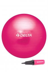 Delta 65 cm Fuşya Deluxe Pilates Topu Ve Çift Yönlü Pompa Seti - 1