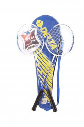 Delta Tek Parça Halinde Üretim 2 Adet Dura-Strong Badminton Raketi Ve Deluxe Badminton Çantası Seti - 1