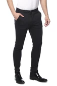 Erkek Slim Fit Beli Bağcıklı Fermuarlı Rahat Spor Jogger Pantolon - 4