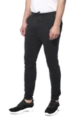 Erkek Slim Fit Beli Bağcıklı Fermuarlı Rahat Spor Jogger Pantolon - 7
