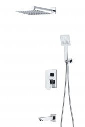 Banyo Bataryası Dahil Ankastre Panel Duş Seti Krom - 1
