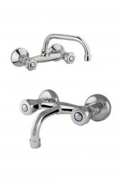Klasik Çevirmeli Mutfak Ve Sabit Lavabo Bataryası - 1