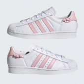 adidas Pembe Beyaz Superstar Ayakkabı GZ3446 - 4