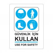 EKSTRAFIX GUVENLIK ICIN KULLAN LEVHASI (YUL-414) - 1