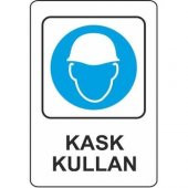 EKSTRAFIX KASK KULLAN LEVHA  (YUL-307) - 1