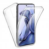 Xiaomi Redmi Note 11 360 Derece Şeffaf Silikon Kılıf Komple Koruma - 1