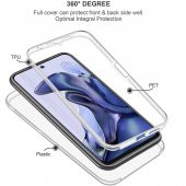 Xiaomi Redmi Note 11 360 Derece Şeffaf Silikon Kılıf Komple Koruma - 4