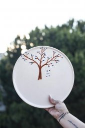 Handmade Nazar Ağacı Tabak - 1