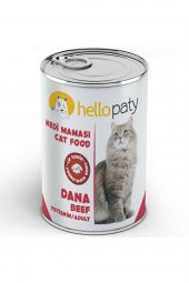 24 Adet 415 Gr Yetişkin Dana Etli Mama 24lü Yaş Konserve Kedi Maması 24-ADET-HELLO-PATY-KEDİ-DANA - 2