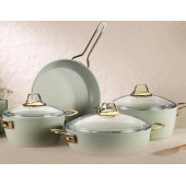 Kütahya Porselen Hera Yeşil 7 Parça Tencere Seti Her07tsgrnkysl - 1