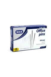 Mas Toplu İğne Nikel 28 MM 50 Gram (1 Paket 24 Kutu) - 1