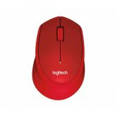 Logitech M330 Silent (Sessiz) Kablosuz Mouse Kırmızı 910-004911 - 1