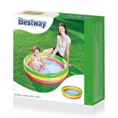 51104  Bestway 3 Bölmeli Şişme Havuz 102x25 cm - 1