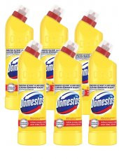Domestos Çamaşır Suyu 750 ml Limon Ferahlığı, 6 lı - 1
