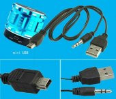 Bluetooth Speaker,Mp3 İçin 5pin Mini USB ile 3.5mm AUX jak Erkek 45cm Uzunluk - 4