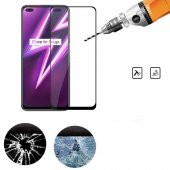 Realme 6 Pro Kırılmaya Dayanıklı Ekranı Tam Kaplayan Cam Koruyucu - 4