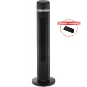 Luxell LXF-260 B Uzaktan Kumandalı Kule Tipi Vantilatör - Siyah - 1