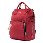 Bebex Bag-Z Organizatör Anne Bebek Bakım Sırt Çantası Kırmızı - 1