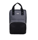 Bebex Bag-S Organizatör Anne Bebek Bakım Sırt Çantası Gri-Siyah - 1