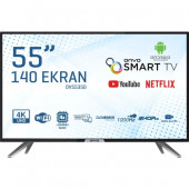 Onvo OV55350 4K Ultra HD 55" 140 Ekran Uydu Alıcılı Smart LED TV - 1