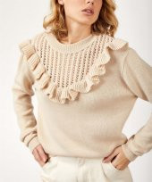 Kadın Robası Fırfırlı Taş Kazak - 1