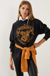 HOGVARTS YAZI BASKILI SWEATSHIRT - 1
