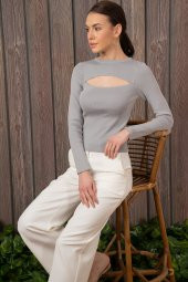 DEGAJE UZUN KOL BLUZ - 2