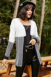 ÇİZGİ DETAYLI HIRKA - 1