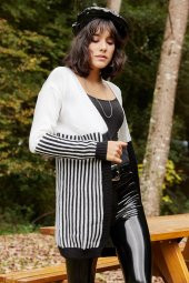 ÇİZGİ DETAYLI HIRKA - 2