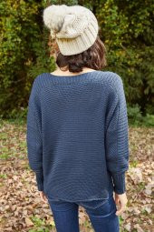 KOL DETAYLI YÜKSEK MANŞET KAZAK - 3