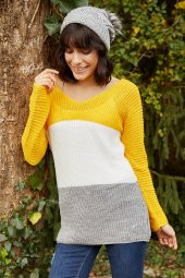 V YAKA BLOKLU KAZAK thumbnail 1