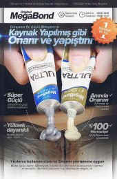 Megabond Çift Karışım Soğuk Kaynak Macun Yapıştırıcı 20gr - 3