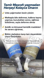 Megabond 2+1 Pk. Çift Karışım Soğuk Kaynak Macun Yapıştırıcı 60gr - 4