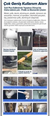 Megabond 2+1 Pk. Çift Karışım Soğuk Kaynak Macun Yapıştırıcı 60gr - 6