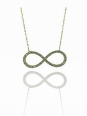 14 Ayar Altın Büyük Sonsuzluk Kolye Sonsuz Aşk thumbnail 3