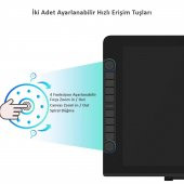 Veikk Vk2200pro 21.5" Ips Fullhd Tam Lamine Ekran, 8 Kısayol,2 Scroll Tuşlu Sağ/Sol El Grafik Tablet - 5