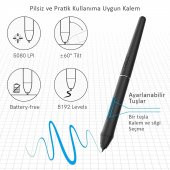 Veikk Vk2200pro 21.5" Ips Fullhd Tam Lamine Ekran, 8 Kısayol,2 Scroll Tuşlu Sağ/Sol El Grafik Tablet - 8
