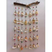 Renkli Boncuklu Deniz Kabuğu Figürlü 7'li Rüzgar Gülü thumbnail 1