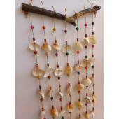 Renkli Boncuklu Deniz Kabuğu Figürlü 7'li Rüzgar Gülü thumbnail 3