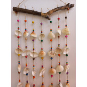 Renkli Boncuklu Deniz Kabuğu Figürlü 7'li Rüzgar Gülü thumbnail 4