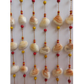 Sarı Kırmızı Boncuklu Galatasaray Temalı Deniz Kabuğu Figürlü Rüzgar Gülü thumbnail 5