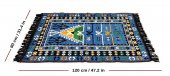 Shark Anadolu Seccade Kilim 12 Mavi - 3
