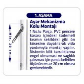 Arwin Sol Açılım Pencere Kademeli Havalandırma Kolu Pvc Kilidi - 4