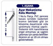 Arwin Sol Açılım Pencere Kademeli Havalandırma Kolu Pvc Kilidi - 11