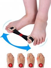 Ayak Parmak Egzersiz Lastiği Baş Parmak Kemik Düzeltici Egzersiz Bandı - 3