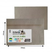 Elvan Mektup Zarf Kraft Silikonlu 114x162 Mm 50 Adet 1 Paket Artlantis Cırtlı Elvan Zarf 114*162 50 Li 1 Paket - 1